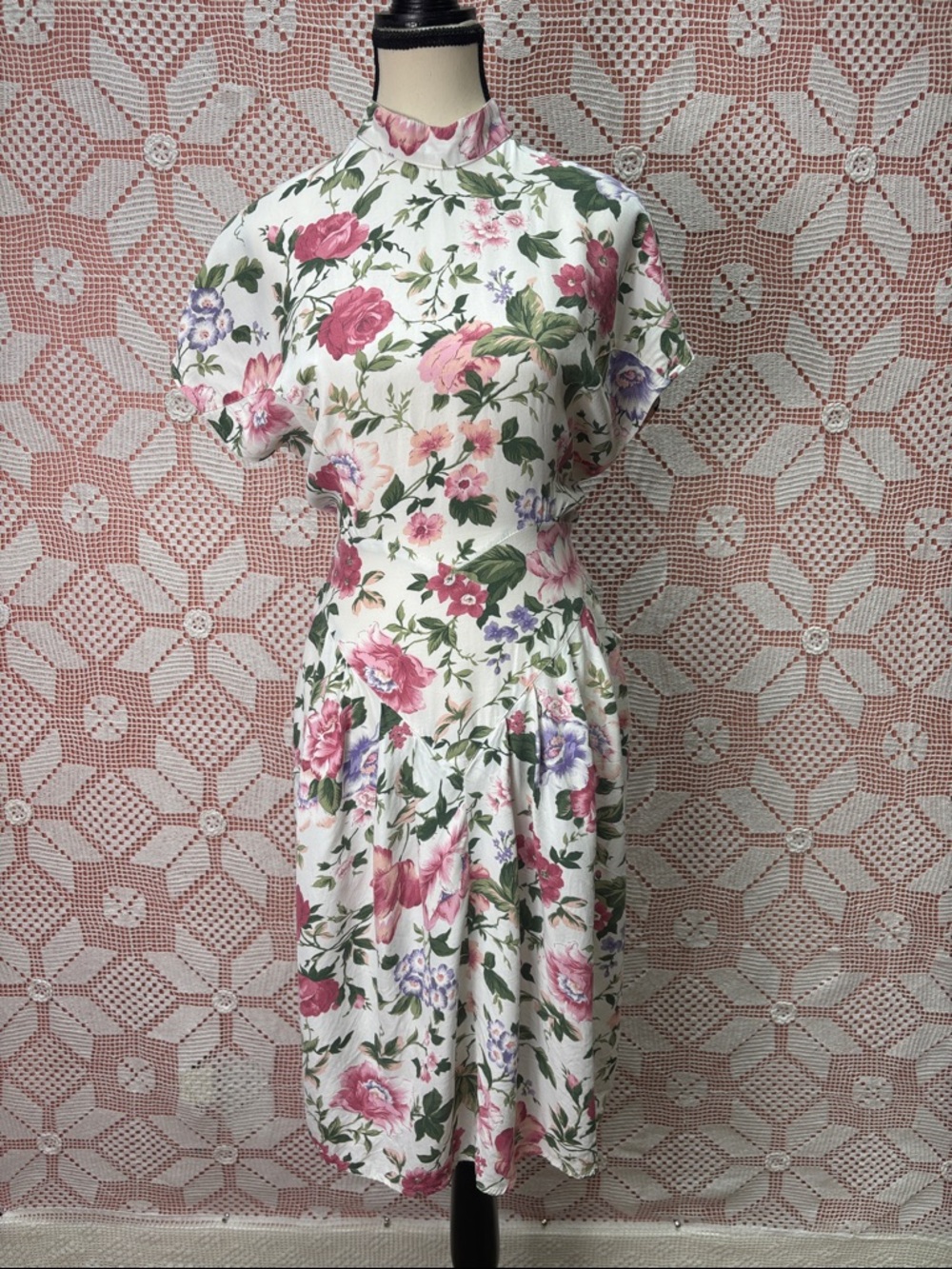 Betsy’s Things Floral Dress Romantic Cottagecore Midi